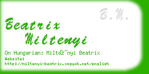 beatrix miltenyi business card